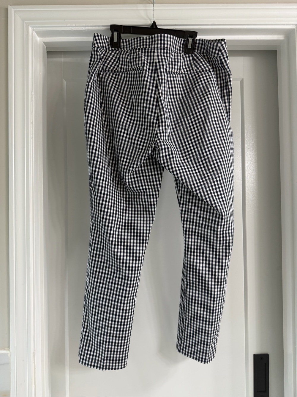 Lauren Ralph Lauren Black & White Gingham Cropped Pants - Picture 3 of 4